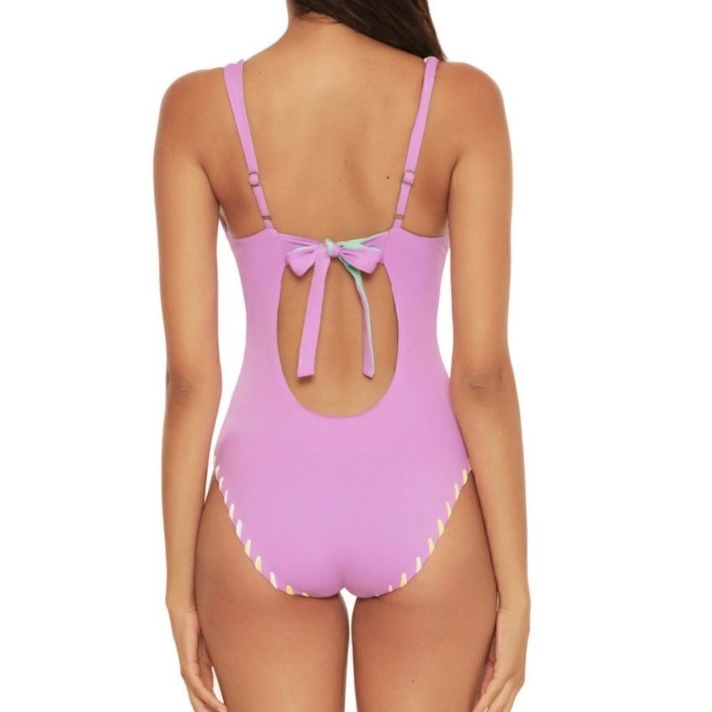 BECCA Camille Reversible Skylar Plunge One-Piece
Swimsuit! New - Picture 3 of 4